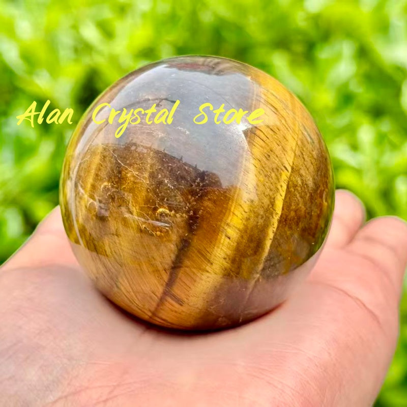 Yellow Tiger Eye Stone Sphere