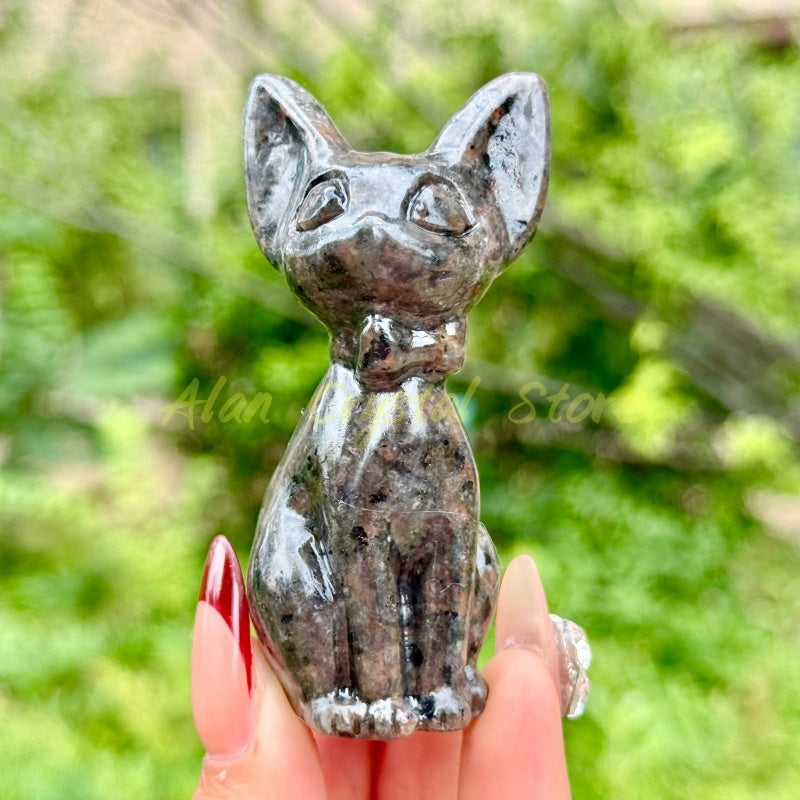 Natural Yooperlite Gigi Cat Carving.1PC
