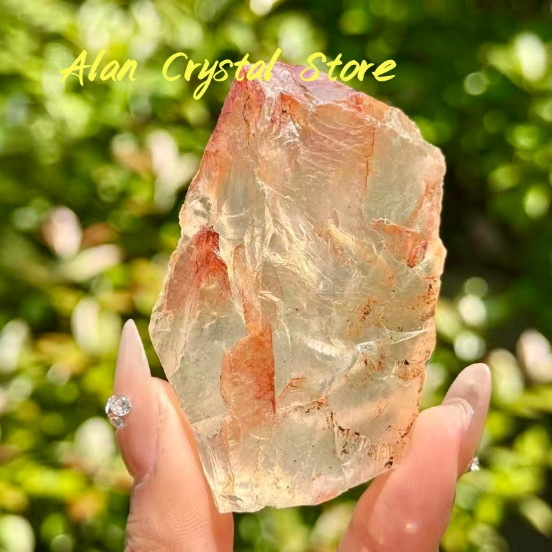 Red Fire Quartz Raw Stone