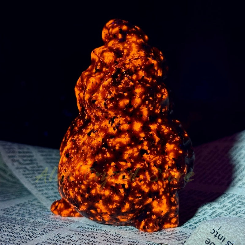 Natural Yooperlite Demon Carving.