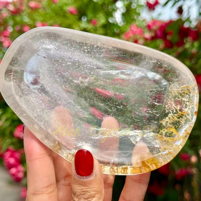 Clear Quartz Free Form Bowl