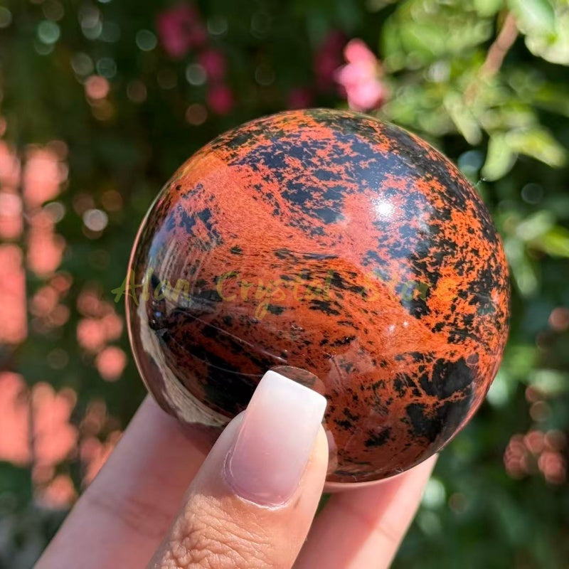 Red Obsidian Sphere