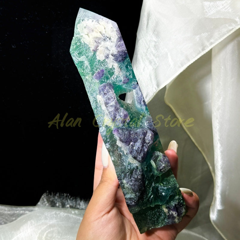 Natural Fluorite Specimen Tower.