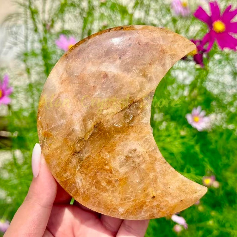 Golden Healer Big Moon Carving