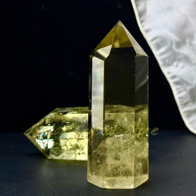 Natural Citrine Obelisk,High Quality Crystal Tower.