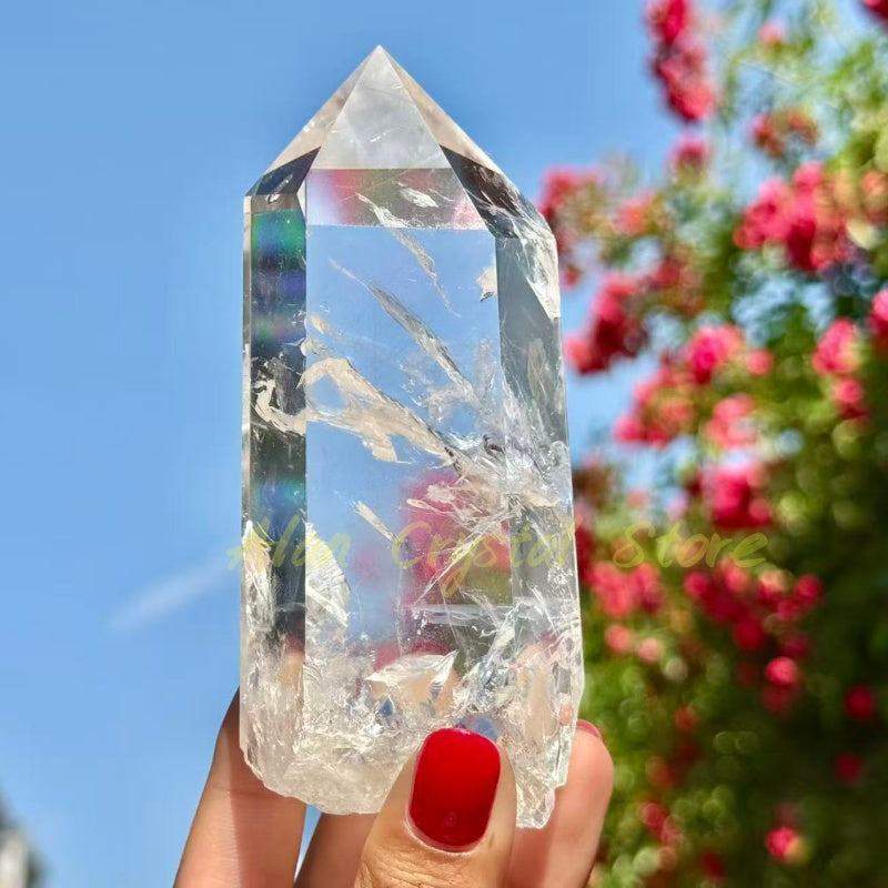 High Quality Clear Quartz Raw Tower