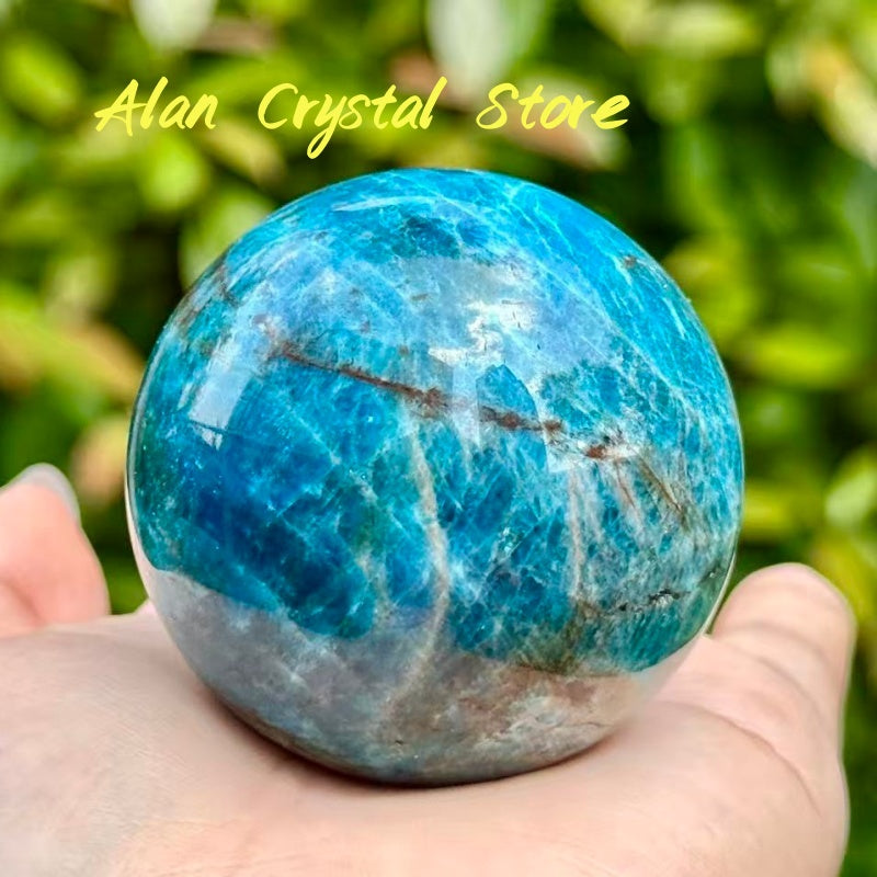 Blue Apatite Sphere