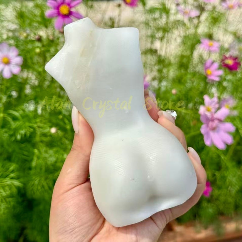 White Jade Female Body Carving