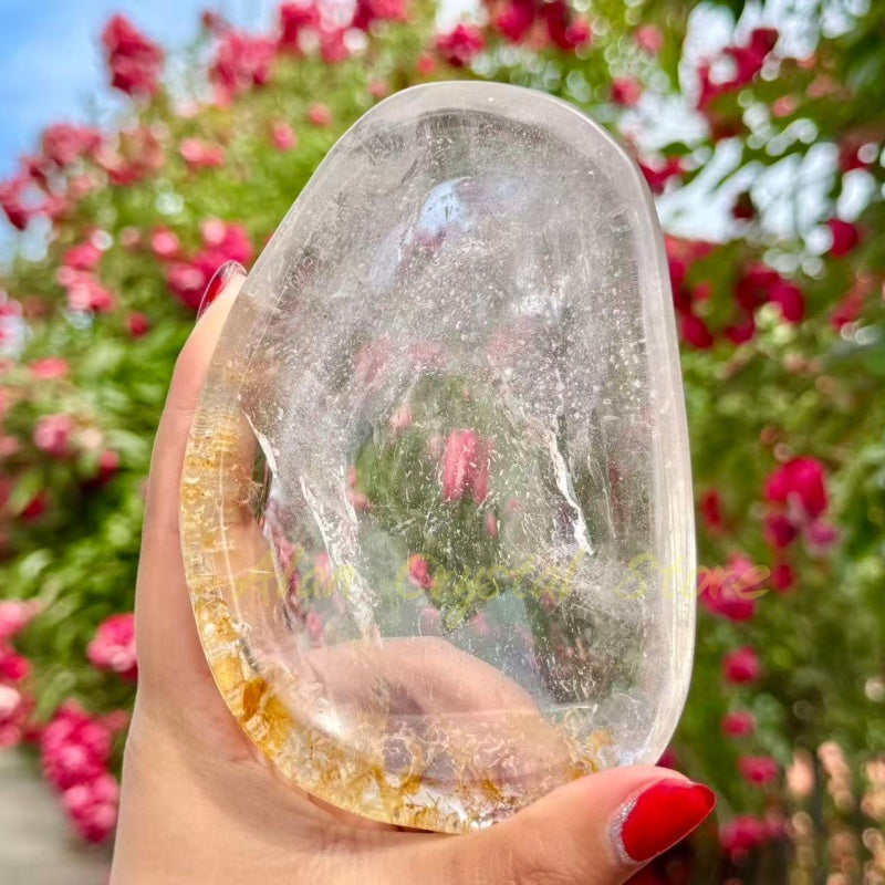 Clear Quartz Free Form Bowl