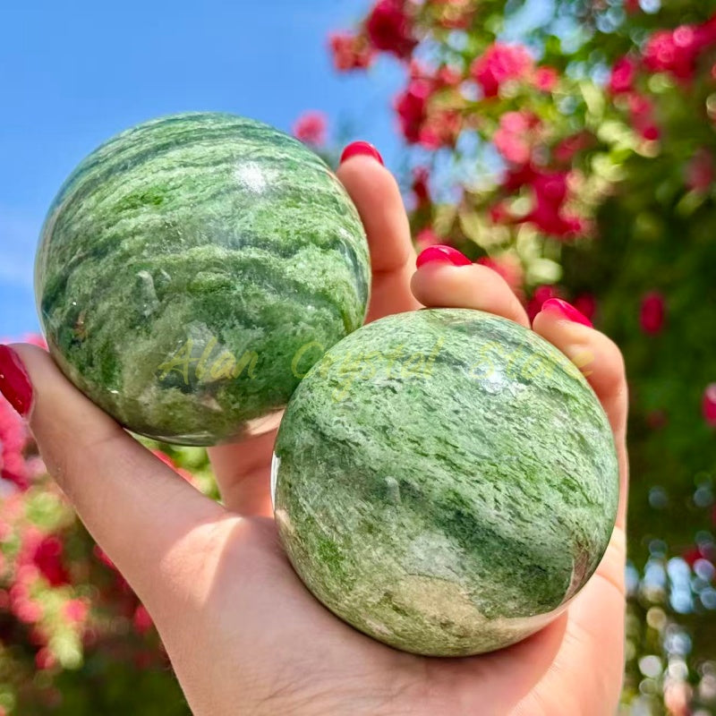 Green Jasper Sphere