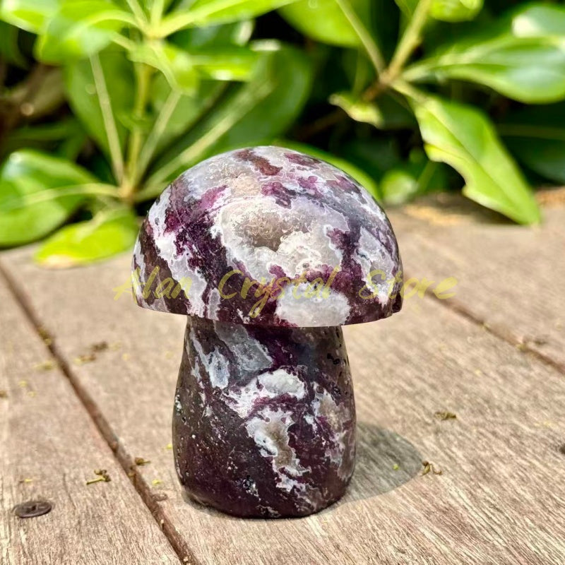 Natural Purple Sphalerite Mushroom.1PC