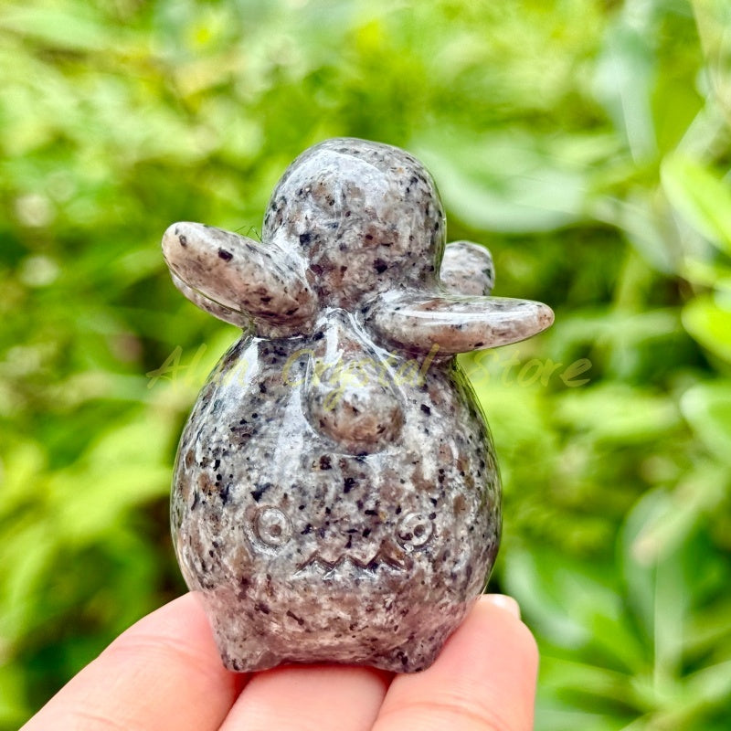 Natural Crystal Quartz Oddish Carving.1PC