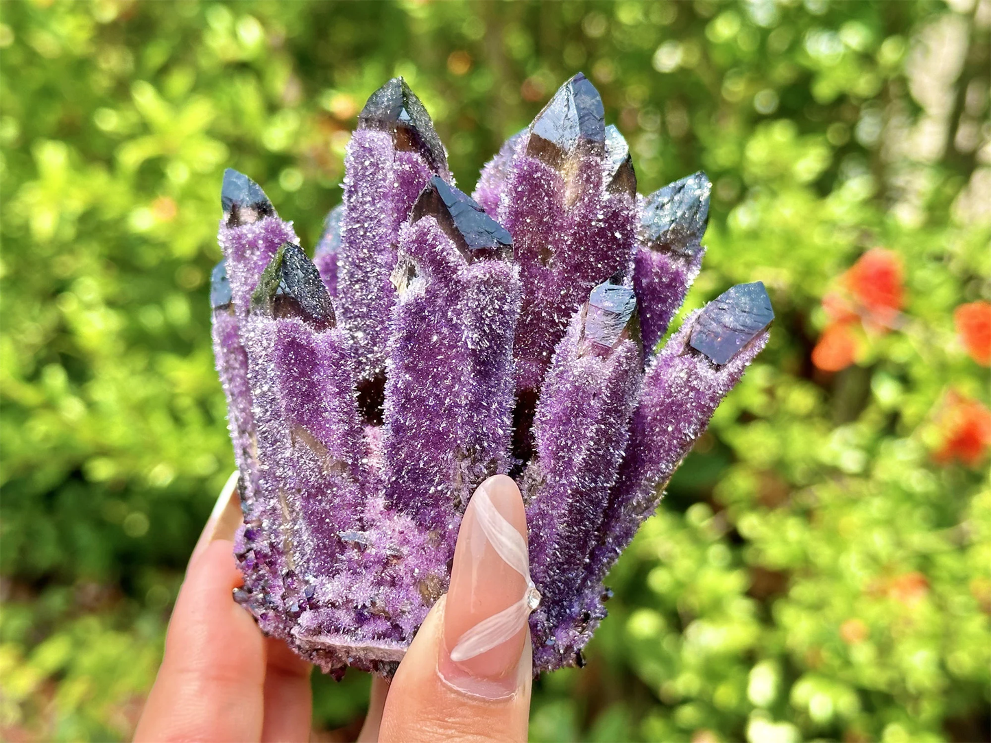 300g+ Purple Crystal Quartz Cluster.