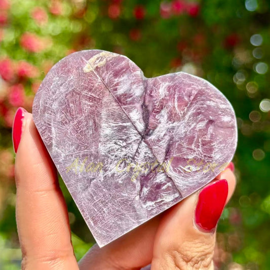 Healing Purple Mica Heart