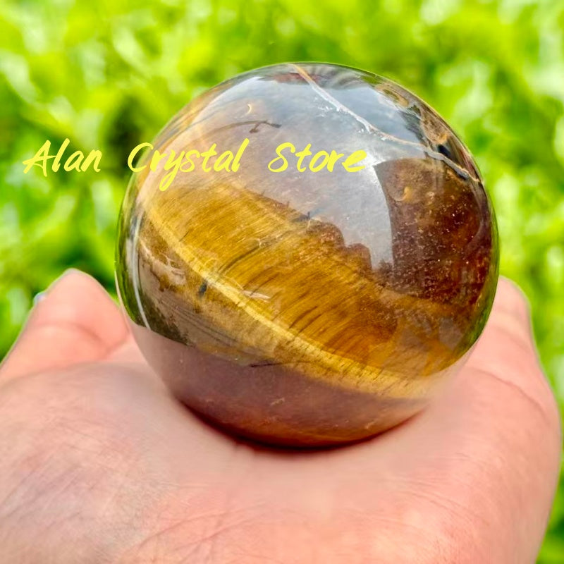 Yellow Tiger Eye Stone Sphere