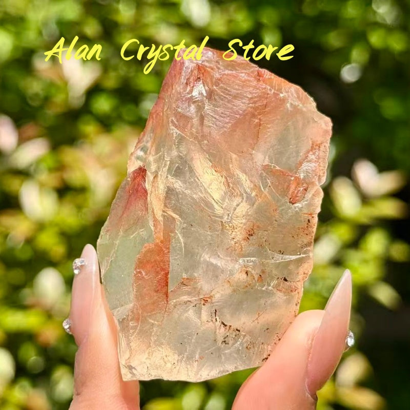 Red Fire Quartz Raw Stone