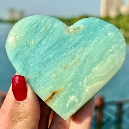 Natural Hemimorphite heart.1PC