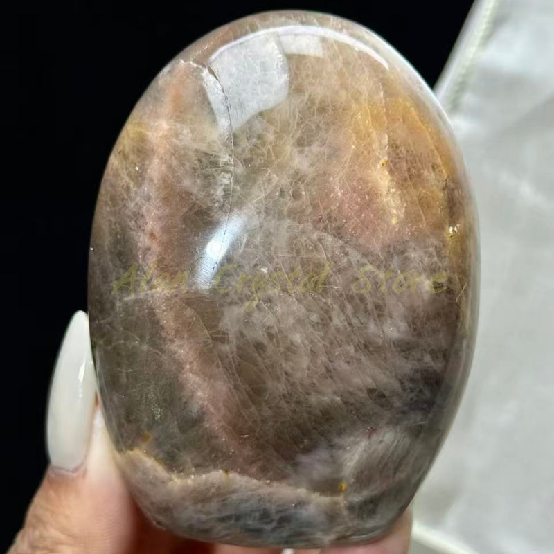 Black Moon Stone Decoration