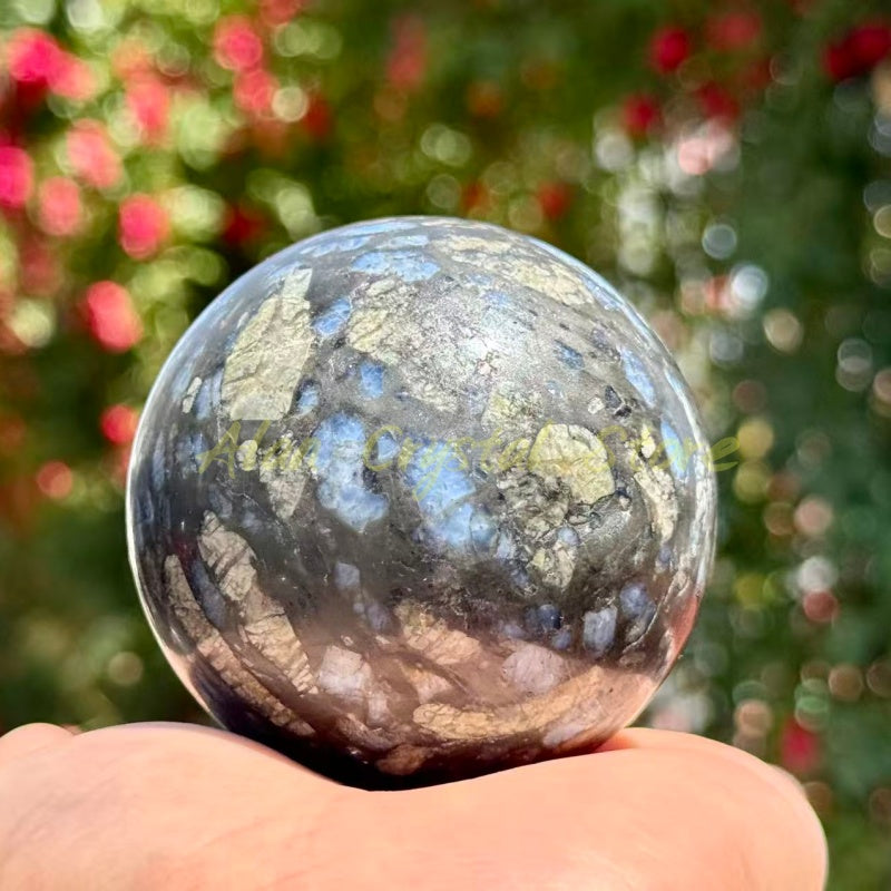 Blue Que Sera Stone Sphere