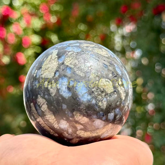 Blue Que Sera Stone Sphere