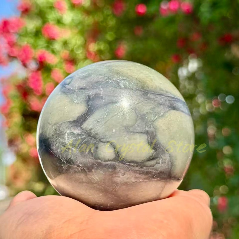7CM+ Natural Jade Sphere.1PC