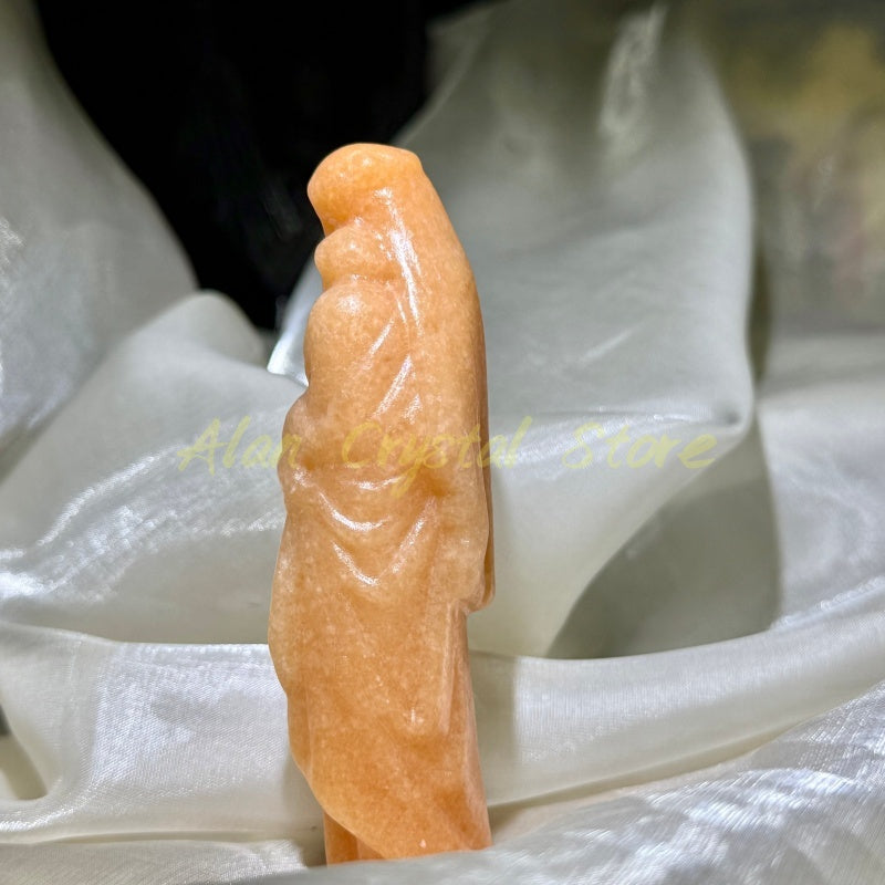 Natural Sun Stone Virgin Mary 1PC