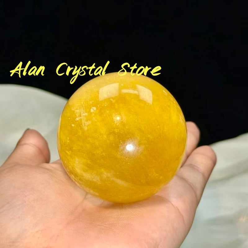 Yellow Fluorite Sphere