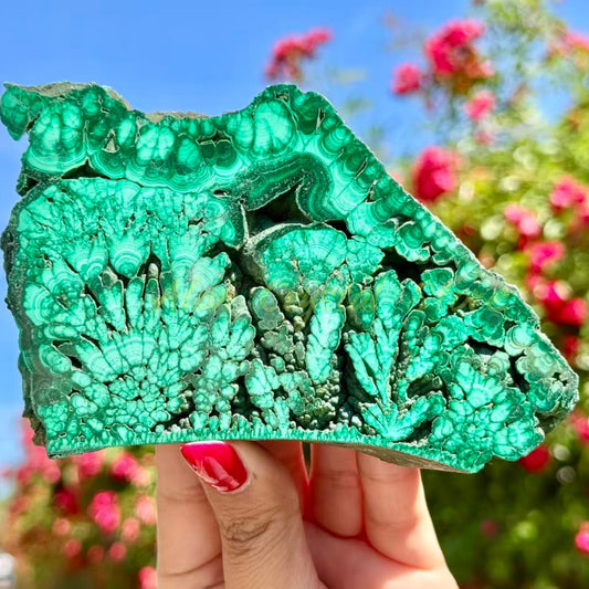 Natural Malachite Slice