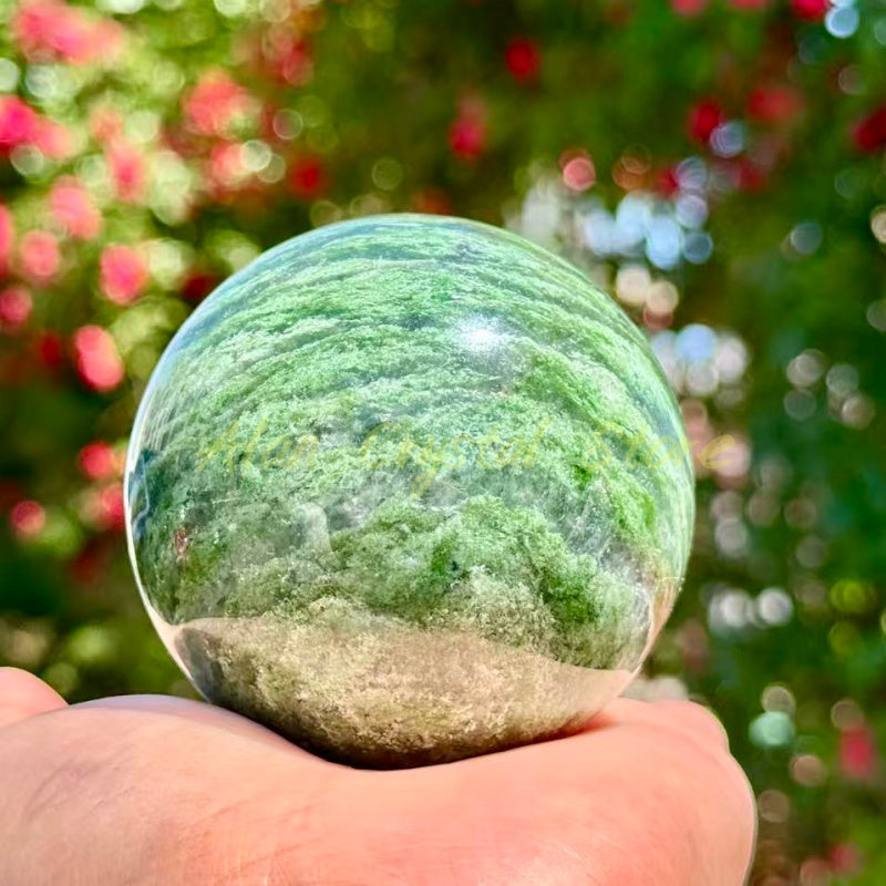 Green Jasper Sphere