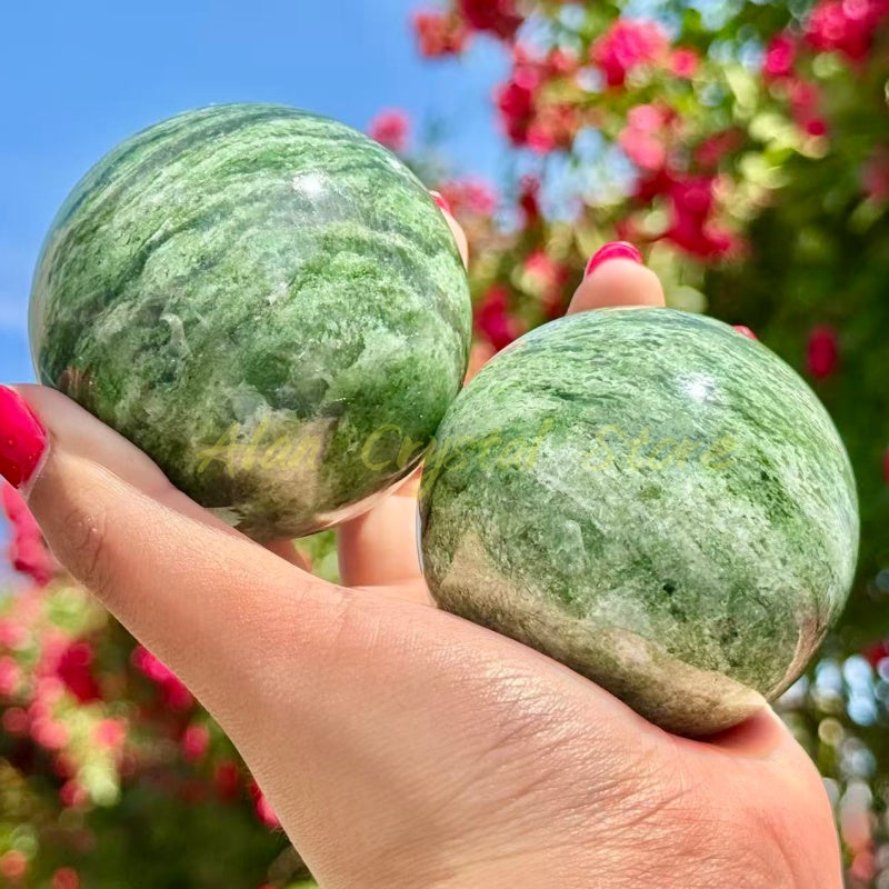 Green Jasper Sphere
