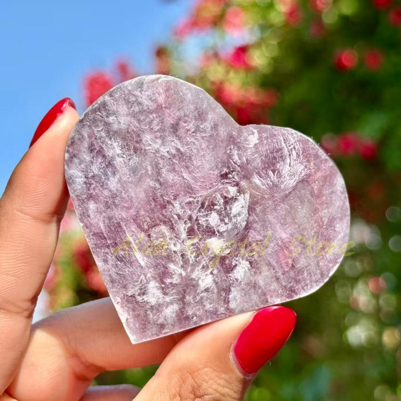 Healing Purple Mica Heart