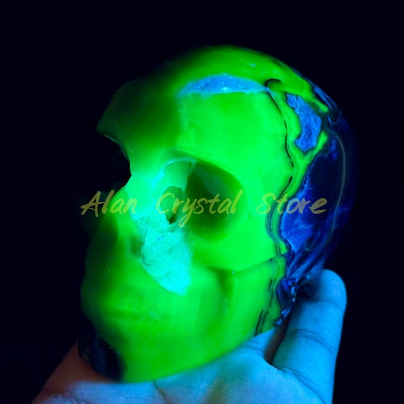 Natural Volcanic Agate Skull.1PC