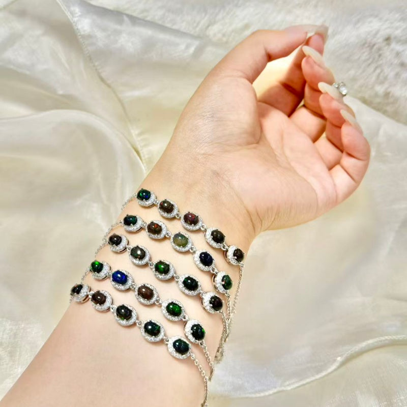 Rainbiw Opal Bracelet.