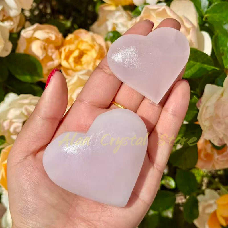 Pink Calcite Heart