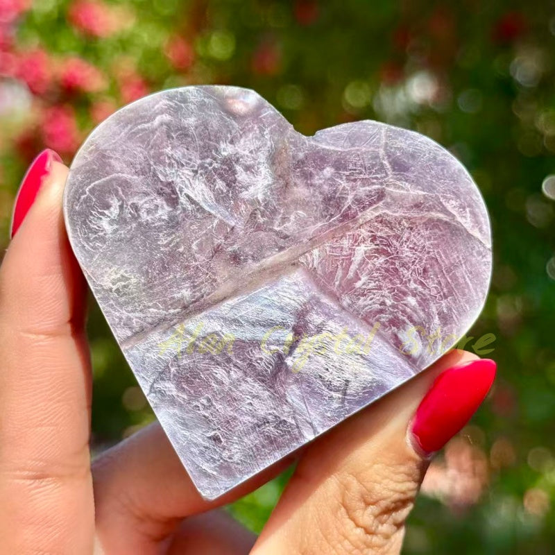 Healing Purple Mica Heart