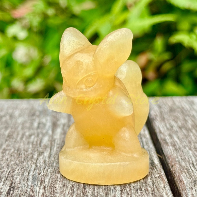Natural Crystal Quartz Squirtle Carving.1PC