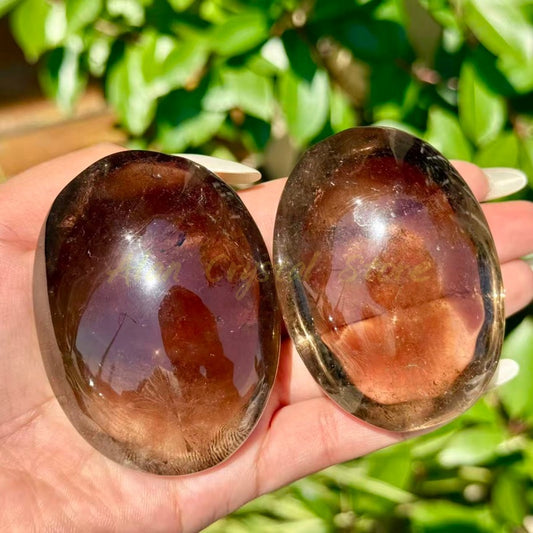 Smoky Quartz Palm Stone