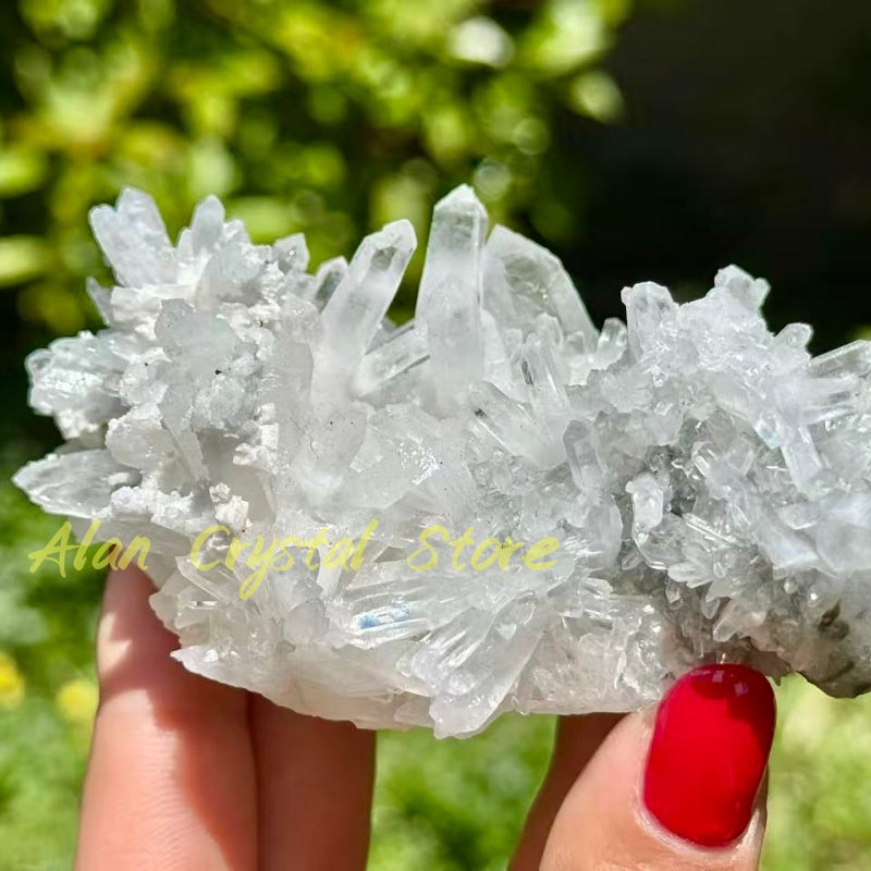 Natural Clear Quartz Cluster.High-quality Crystal Cluster.