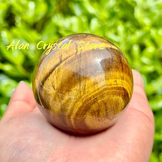 Yellow Tiger Eye Stone Sphere