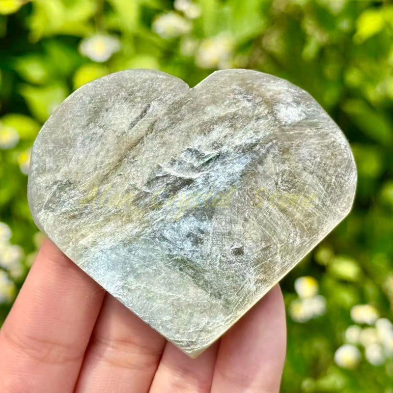 Natural Golden Mica Heart.