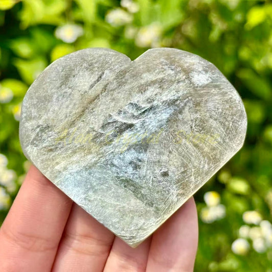 Natural Golden Mica Heart.