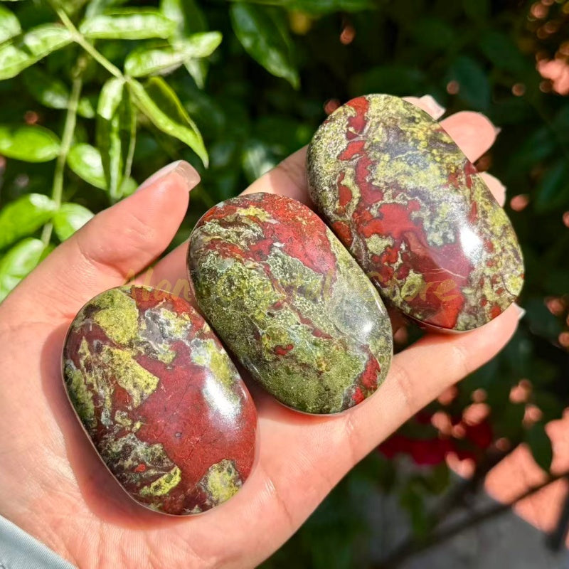 Dragon Blood Stone Palm Stone