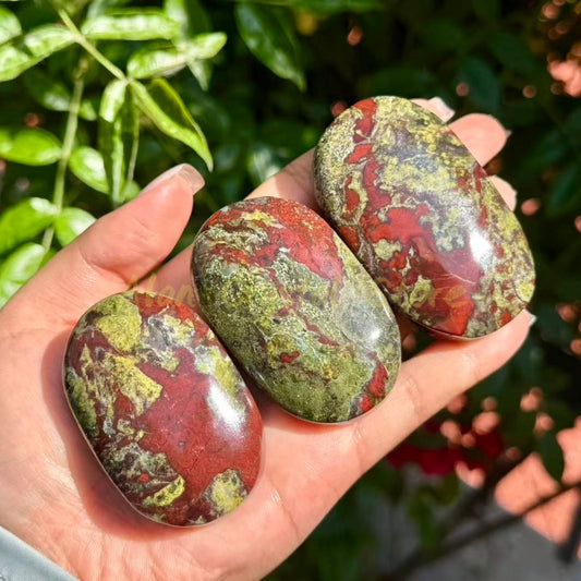 Dragon Blood Stone Palm Stone