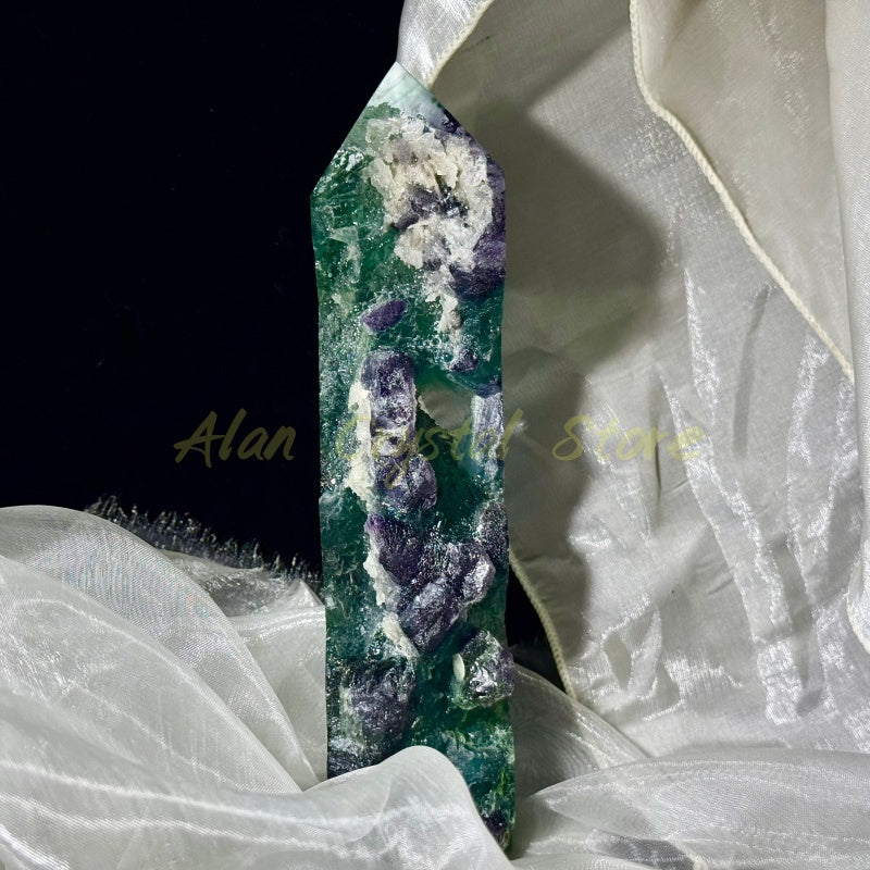 Natural Fluorite Specimen Tower.