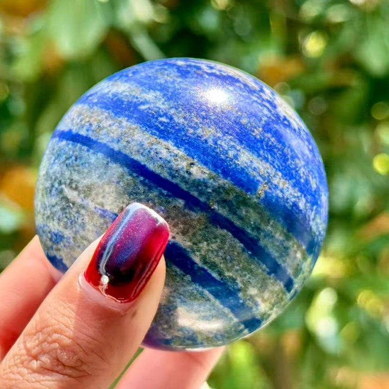 Natural Lapis Lazuli Sphere.