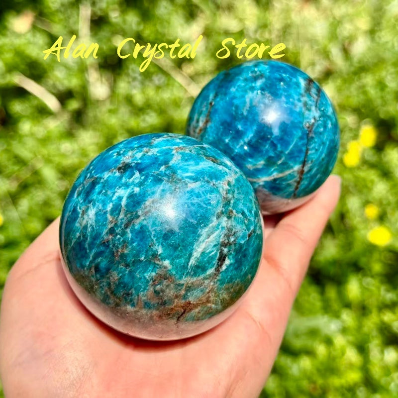 Blue Apatite Sphere