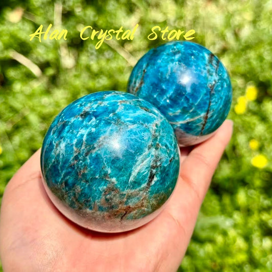 Blue Apatite Sphere