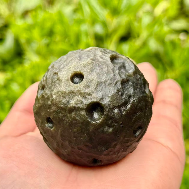 Natural Gold Obsidian Moon.