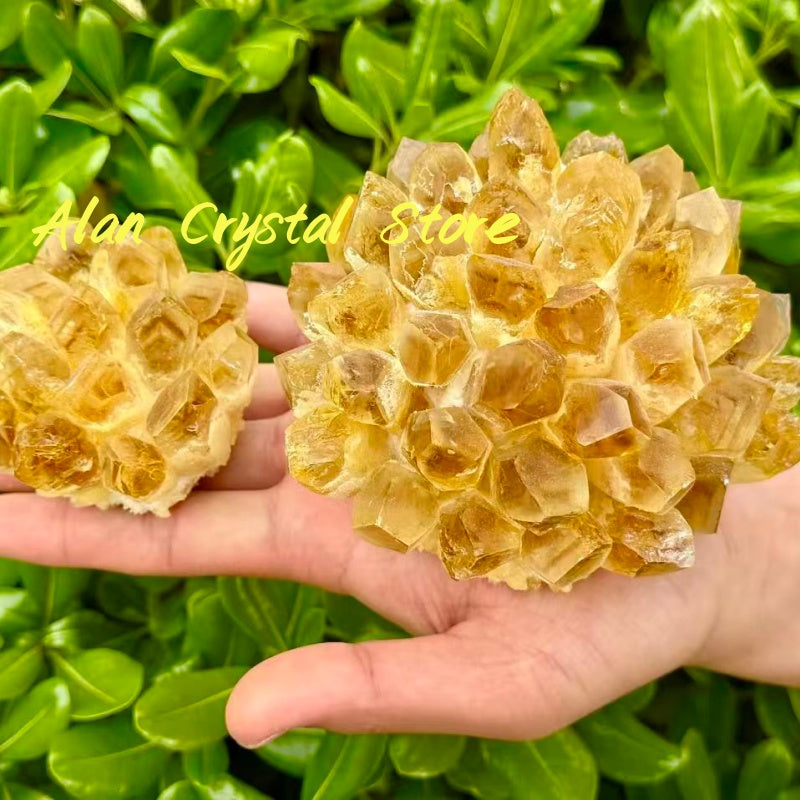 Yellow Pineapple Crystal Cluster