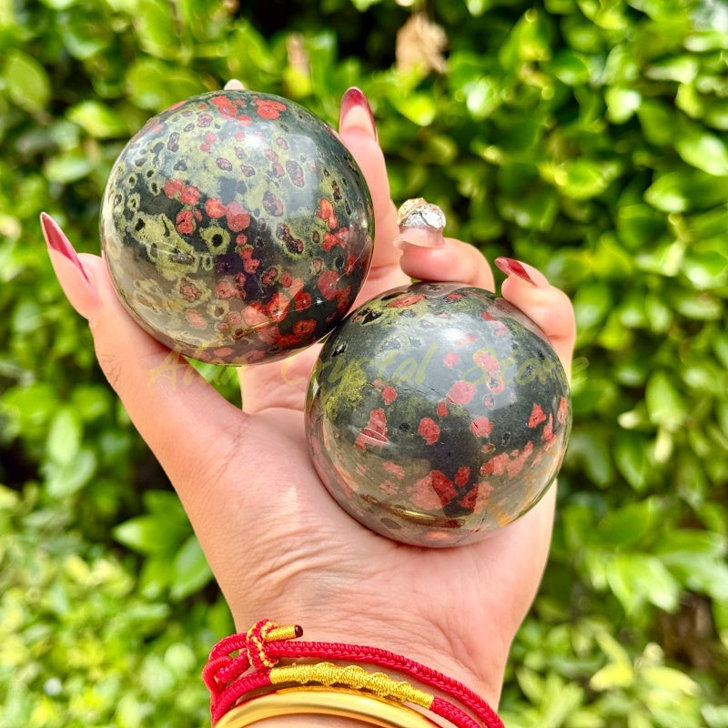Natural Oriental Jasper Sphere.